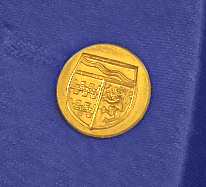 Ehrennadel in Gold ausgezeichnet.