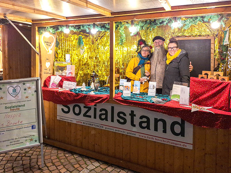 Wir auf dem Weihnachtsmarkt Bergisch Gladbach